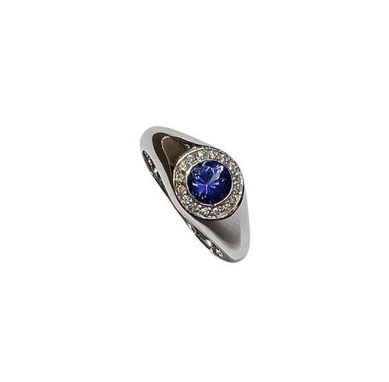 Anneau Casciola Gioielli Femme TANZANITE in Or blanc Tanzanite 0.65 Ct AC457BIA.TZ - AC457BIA.TZ